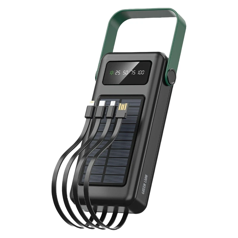 پاوربانک ۳۰,۰۰۰ میلی آمپر خوشیدی Greenlion مدل ۰۳۳۴